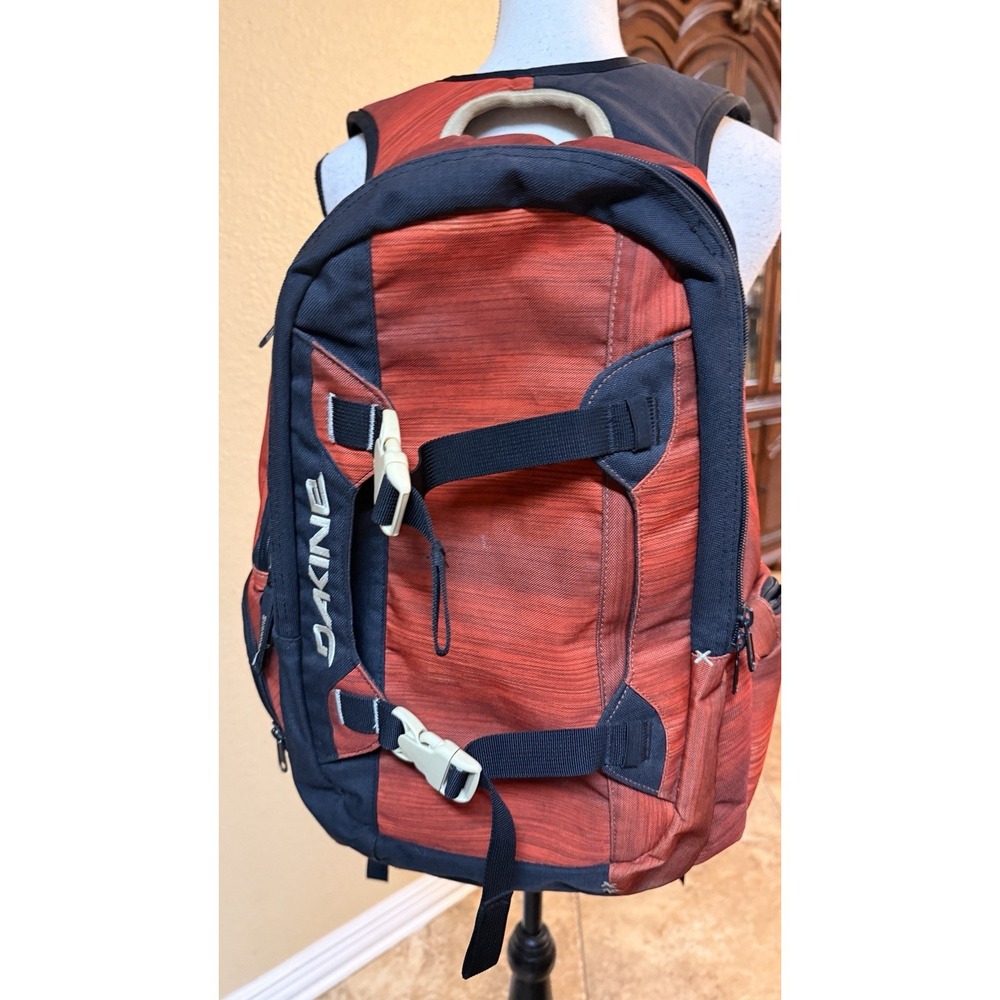 Vintage Y2K Dakine Skateboard Backpack Red Black Technical Skate Gorpcore